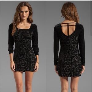 Free People Boogie Nights Velvet Dress
